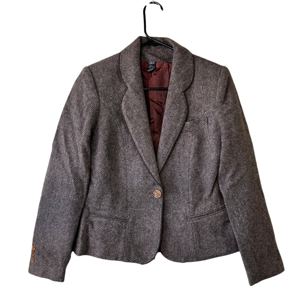 Vtg Winlit Blazer by Lanique- 100% Wool Women's size 9- Gray